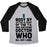 Virgin Teez  Baseball Tee Unisex Tri-Blend Baseball Tee / small / Athletic Gray / Black BODY BY SITTING IN FRONT OF MY T.V. AND WATCHING DOCTOR WHO. UNISEX TRI-BLEND BASEBALL TEE
