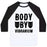 Virgin Teez  Baseball Tee Unisex Classic Baseball Tee / x-small / White/Black BODY BY VIBRANIUM PARODY UNISEX CLASSIC BASEBALL TEE