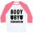 Virgin Teez  Baseball Tee Unisex Classic Baseball Tee / x-small / White/Neon Pink BODY BY VIBRANIUM PARODY UNISEX CLASSIC BASEBALL TEE