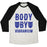 Virgin Teez  Baseball Tee Unisex Tri-Blend Baseball Tee / small / Oatmeal / Black BODY BY VIBRANIUM PARODY WHITE PRINT UNISEX TRI-BLEND BASEBALL TEE