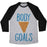 Virgin Teez  Baseball Tee Unisex Tri-Blend Baseball Tee / small / Athletic Gray / Black BODY GOALS UNISEX TRI-BLEND BASEBALL TEE