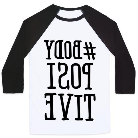 Virgin Teez  Baseball Tee #BODY POSITIVE MIRROR VERSION UNISEX CLASSIC BASEBALL TEE