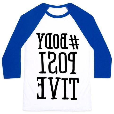 Virgin Teez  Baseball Tee #BODY POSITIVE MIRROR VERSION UNISEX CLASSIC BASEBALL TEE