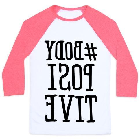 Virgin Teez  Baseball Tee #BODY POSITIVE MIRROR VERSION UNISEX CLASSIC BASEBALL TEE