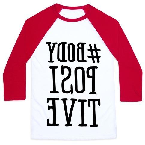 Virgin Teez  Baseball Tee #BODY POSITIVE MIRROR VERSION UNISEX CLASSIC BASEBALL TEE