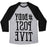 Virgin Teez  Baseball Tee #BODY POSITIVE MIRROR VERSION UNISEX TRI-BLEND BASEBALL TEE