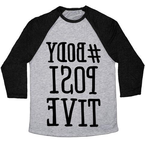 Virgin Teez  Baseball Tee #BODY POSITIVE MIRROR VERSION UNISEX TRI-BLEND BASEBALL TEE