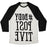 Virgin Teez  Baseball Tee #BODY POSITIVE MIRROR VERSION UNISEX TRI-BLEND BASEBALL TEE