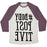 Virgin Teez  Baseball Tee #BODY POSITIVE MIRROR VERSION UNISEX TRI-BLEND BASEBALL TEE