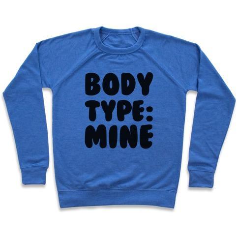 Virgin Teez  Pullover Crewneck Sweatshirt / x-small / Heathered Blue BODY TYPE: MINE CREWNECK SWEATSHIRT