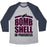 Virgin Teez  Baseball Tee Unisex Tri-Blend Baseball Tee / small / Athletic Gray / Navy BOMBSHELL IN PROGRESS UNISEX TRI-BLEND BASEBALL TEE