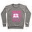 Virgin Teez  Pullover Crewneck Sweatshirt / x-small / Heathered Gray BOOKS & BARBELLS CREWNECK SWEATSHIRT