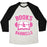 Virgin Teez  Baseball Tee Unisex Tri-Blend Baseball Tee / small / Oatmeal / Black BOOKS & BARBELLS UNISEX TRI-BLEND BASEBALL TEE