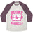 Virgin Teez  Baseball Tee Unisex Tri-Blend Baseball Tee / small / Oatmeal / Maroon BOOKS & BARBELLS UNISEX TRI-BLEND BASEBALL TEE