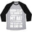 Virgin Teez  Baseball Tee Unisex Tri-Blend Baseball Tee / small / Athletic Gray / Black BOOM CLAP THE SOUND OF MY BAT THE CLEATS GO ON AND ON UNISEX TRI-BLEND BASEBALL TEE