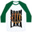 Virgin Teez  Baseball Tee Unisex Classic Baseball Tee / x-small / White/Dark Green BOOM SHAKA LAKA! UNISEX CLASSIC BASEBALL TEE