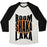 Virgin Teez  Baseball Tee Unisex Tri-Blend Baseball Tee / small / Oatmeal / Black BOOM SHAKA LAKA! UNISEX TRI-BLEND BASEBALL TEE