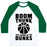 Virgin Teez  Baseball Tee Unisex Classic Baseball Tee / x-small / White/Dark Green BOOM, THUNK, THE SOUND OF MY DUNKS UNISEX CLASSIC BASEBALL TEE
