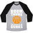 Virgin Teez  Baseball Tee Unisex Tri-Blend Baseball Tee / small / Athletic Gray / Black BOOM, THUNK, THE SOUND OF MY DUNKS UNISEX TRI-BLEND BASEBALL TEE