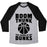 Virgin Teez  Baseball Tee Unisex Tri-Blend Baseball Tee / small / Athletic Gray / Black BOOM, THUNK, THE SOUND OF MY DUNKS UNISEX TRI-BLEND BASEBALL TEE
