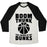 Virgin Teez  Baseball Tee Unisex Tri-Blend Baseball Tee / small / Oatmeal / Black BOOM, THUNK, THE SOUND OF MY DUNKS UNISEX TRI-BLEND BASEBALL TEE