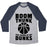 Virgin Teez  Baseball Tee Unisex Tri-Blend Baseball Tee / small / Athletic Gray / Navy BOOM, THUNK, THE SOUND OF MY DUNKS UNISEX TRI-BLEND BASEBALL TEE