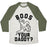 Virgin Teez  Baseball Tee Unisex Tri-Blend Baseball Tee / small / Oatmeal / Moss BOOS YOUR DADDY UNISEX TRI-BLEND BASEBALL TEE