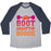 Virgin Teez  Baseball Tee Unisex Tri-Blend Baseball Tee / small / Athletic Gray / Navy BOOT SQUATTIN' BOOGIE UNISEX TRI-BLEND BASEBALL TEE