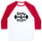 Virgin Teez  Baseball Tee Unisex Classic Baseball Tee / x-small / White/Red BOOTY AND BICEPS UNISEX CLASSIC BASEBALL TEE