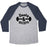Virgin Teez  Baseball Tee Unisex Tri-Blend Baseball Tee / small / Athletic Gray / Navy BOOTY AND BICEPS UNISEX TRI-BLEND BASEBALL TEE