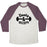 Virgin Teez  Baseball Tee Unisex Tri-Blend Baseball Tee / small / Oatmeal / Maroon BOOTY AND BICEPS UNISEX TRI-BLEND BASEBALL TEE