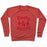 Virgin Teez  Pullover Crewneck Sweatshirt / x-small / Heathered Red BOOTY & BICEPS CREWNECK SWEATSHIRT