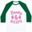 Virgin Teez  Baseball Tee Unisex Classic Baseball Tee / x-small / White/Dark Green BOOTY & BICEPS UNISEX CLASSIC BASEBALL TEE