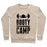 Virgin Teez  Pullover Crewneck Sweatshirt / x-small / Heathered Oatmeal BOOTY CAMP CREWNECK SWEATSHIRT