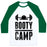 Virgin Teez  Baseball Tee Unisex Classic Baseball Tee / x-small / White/Dark Green BOOTY CAMP UNISEX CLASSIC BASEBALL TEE
