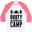 Virgin Teez  Baseball Tee Unisex Classic Baseball Tee / x-small / White/Neon Pink BOOTY CAMP UNISEX CLASSIC BASEBALL TEE