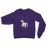 VIRGIN TEEZ Sweat shirt Purple / S Born to be a unicorn Classic Adult Sweatshirt