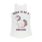 VIRGIN TEEZ Women Tank top White / XS Born to be a unicorn Women Performance Tank Top