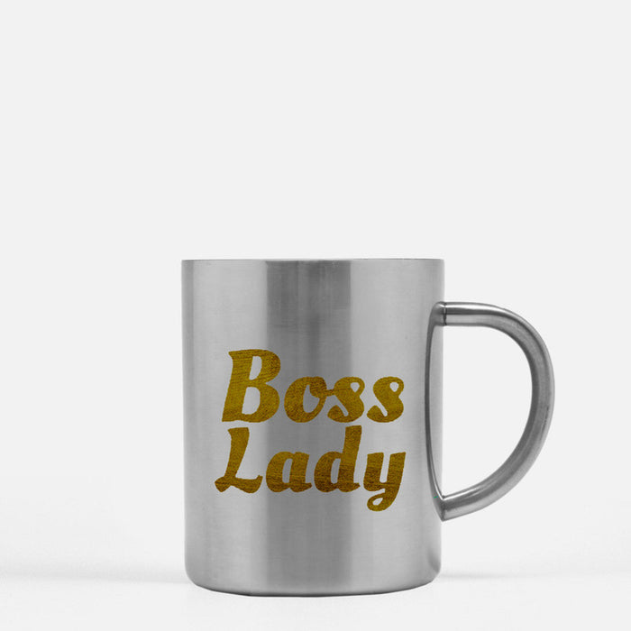 Boss Lady Gold & Silver Mug