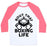 Virgin Teez  Baseball Tee Unisex Classic Baseball Tee / x-small / White/Neon Pink BOUT THAT BOXING LIFE UNISEX CLASSIC BASEBALL TEE