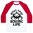 Virgin Teez  Baseball Tee Unisex Classic Baseball Tee / x-small / White/Red BOUT THAT BOXING LIFE UNISEX CLASSIC BASEBALL TEE