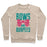 Virgin Teez  Pullover Crewneck Sweatshirt / x-small / Heathered Oatmeal BOWS AND BURPEES CREWNECK SWEATSHIRT