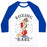 Virgin Teez  Baseball Tee Unisex Classic Baseball Tee / x-small / White/Blue BOXING BABE UNISEX CLASSIC BASEBALL TEE