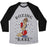 Virgin Teez  Baseball Tee Unisex Tri-Blend Baseball Tee / small / Athletic Gray / Black BOXING BABE UNISEX TRI-BLEND BASEBALL TEE