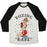 Virgin Teez  Baseball Tee Unisex Tri-Blend Baseball Tee / small / Oatmeal / Black BOXING BABE UNISEX TRI-BLEND BASEBALL TEE