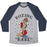 Virgin Teez  Baseball Tee Unisex Tri-Blend Baseball Tee / small / Athletic Gray / Navy BOXING BABE UNISEX TRI-BLEND BASEBALL TEE