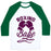 Virgin Teez  Baseball Tee Unisex Classic Baseball Tee / x-small / White/Dark Green BOXING BABE (VINTAGE) UNISEX CLASSIC BASEBALL TEE