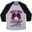 Virgin Teez  Baseball Tee Unisex Tri-Blend Baseball Tee / small / Athletic Gray / Black BOXING BABE (VINTAGE) UNISEX TRI-BLEND BASEBALL TEE