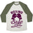 Virgin Teez  Baseball Tee Unisex Tri-Blend Baseball Tee / small / Oatmeal / Moss BOXING BABE (VINTAGE) UNISEX TRI-BLEND BASEBALL TEE