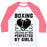 Virgin Teez  Baseball Tee Unisex Classic Baseball Tee / x-small / White/Neon Pink BOXING CREATED BY MEN PERFECTED BY GIRLS UNISEX CLASSIC BASEBALL TEE